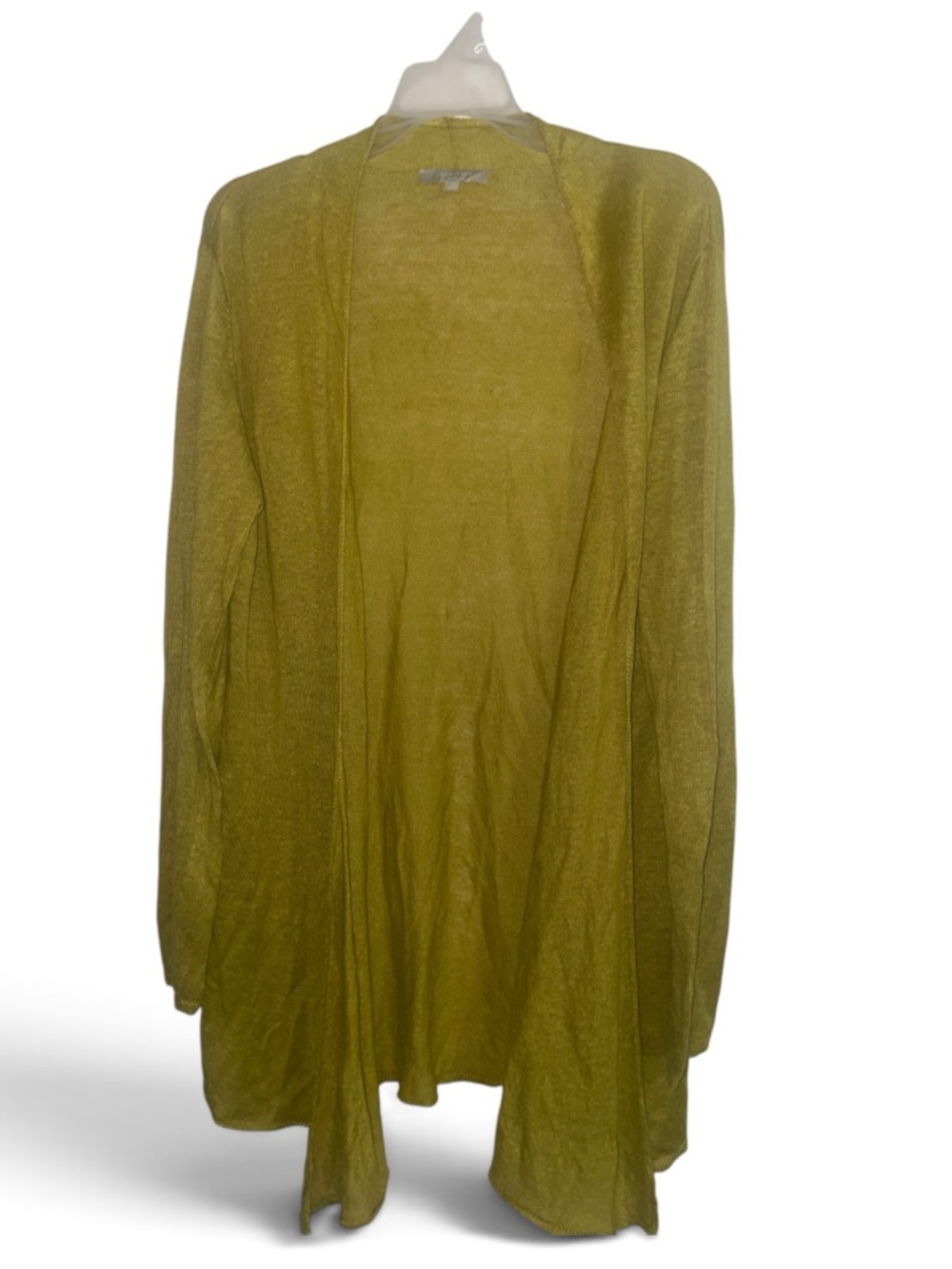 Joan Vass open-front long cardigan sweater